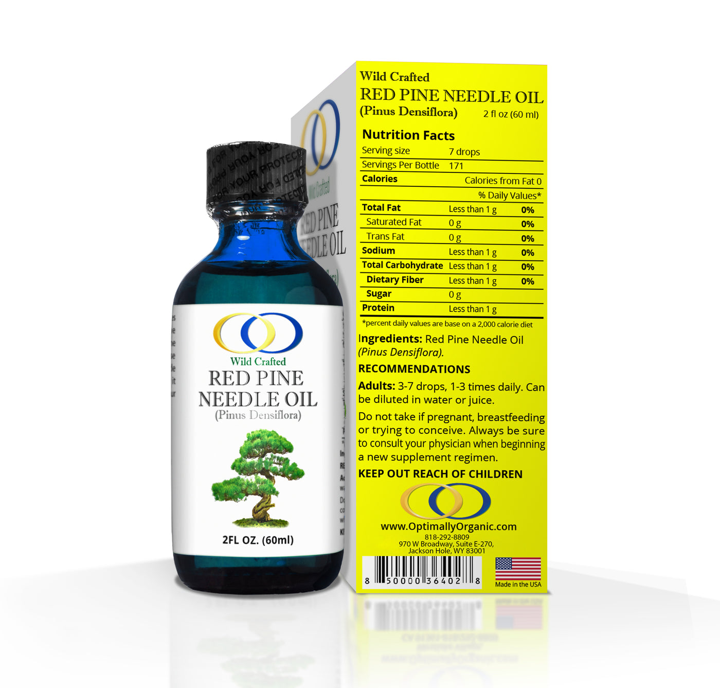 Red Pine Needle Oil 2oz - Optimally Organic