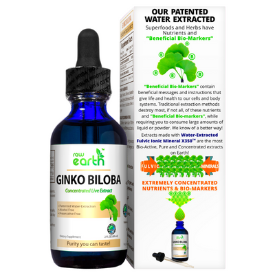 Raw Earth Ginko Biloba Extract 2oz - Optimally Organic