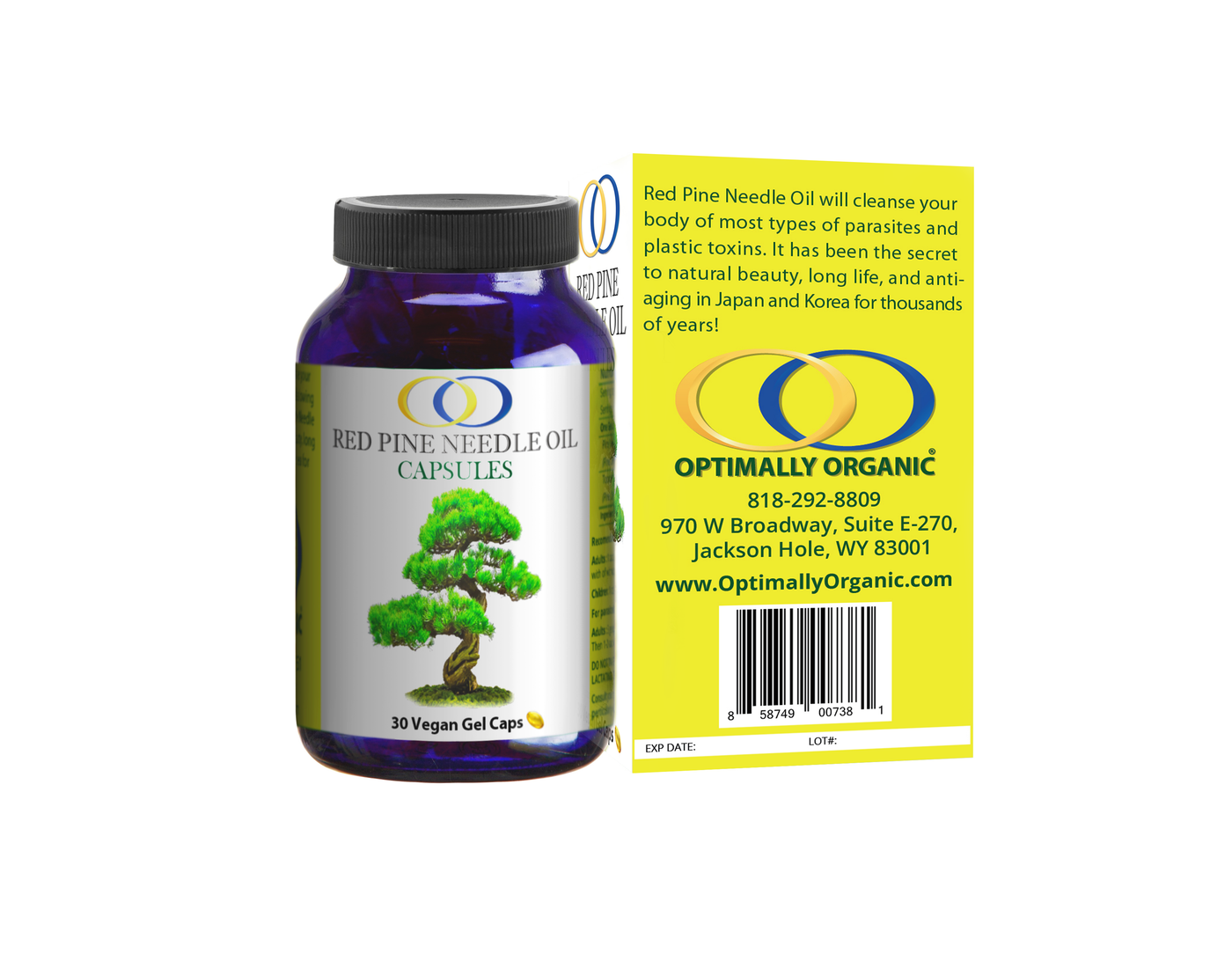 Red Pine Needle Oil - Vegan Capsules (30) - Optimally Organic