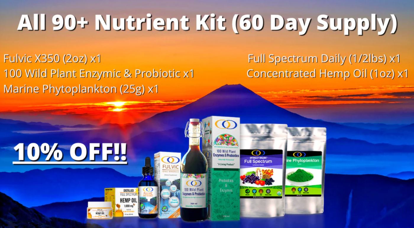 All 90+ Nutrient Kit #1 - 60 Day Supply - 10% Off! - Optimally Organic