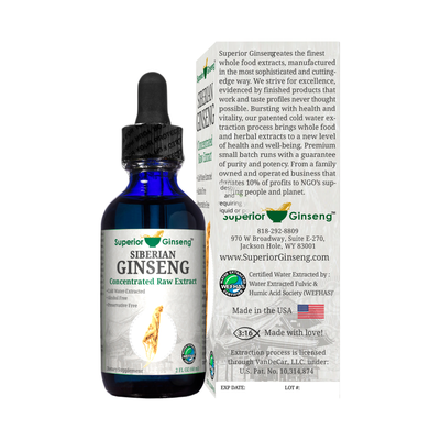 Siberian Ginseng Extract 2oz - Optimally Organic