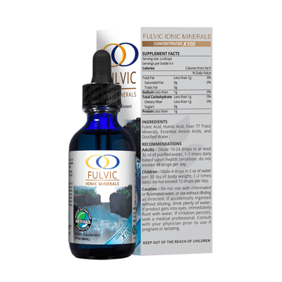 Fulvic Ionic Minerals X100 - Optimally Organic