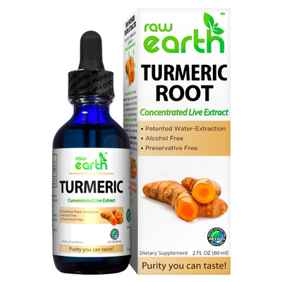 Raw Earth Turmeric Root Extract 2oz - Optimally Organic