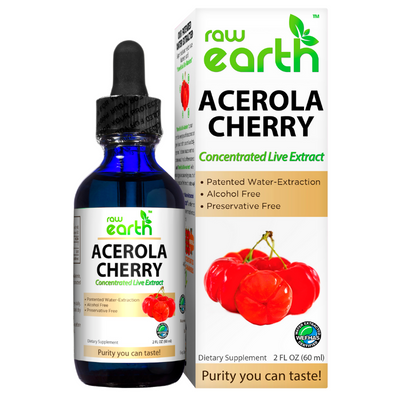 Raw Earth Acerola Cherry Extract 2 oz - Optimally Organic