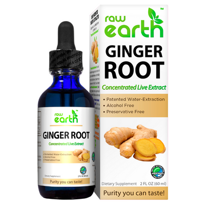 Raw Earth Ginger Root Extract 2oz - Optimally Organic