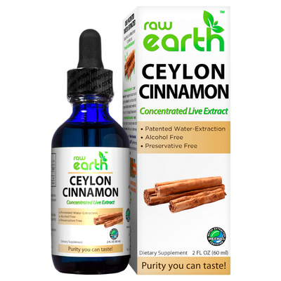 Raw Earth Ceylon Cinnamon Extract 2 oz - Optimally Organic