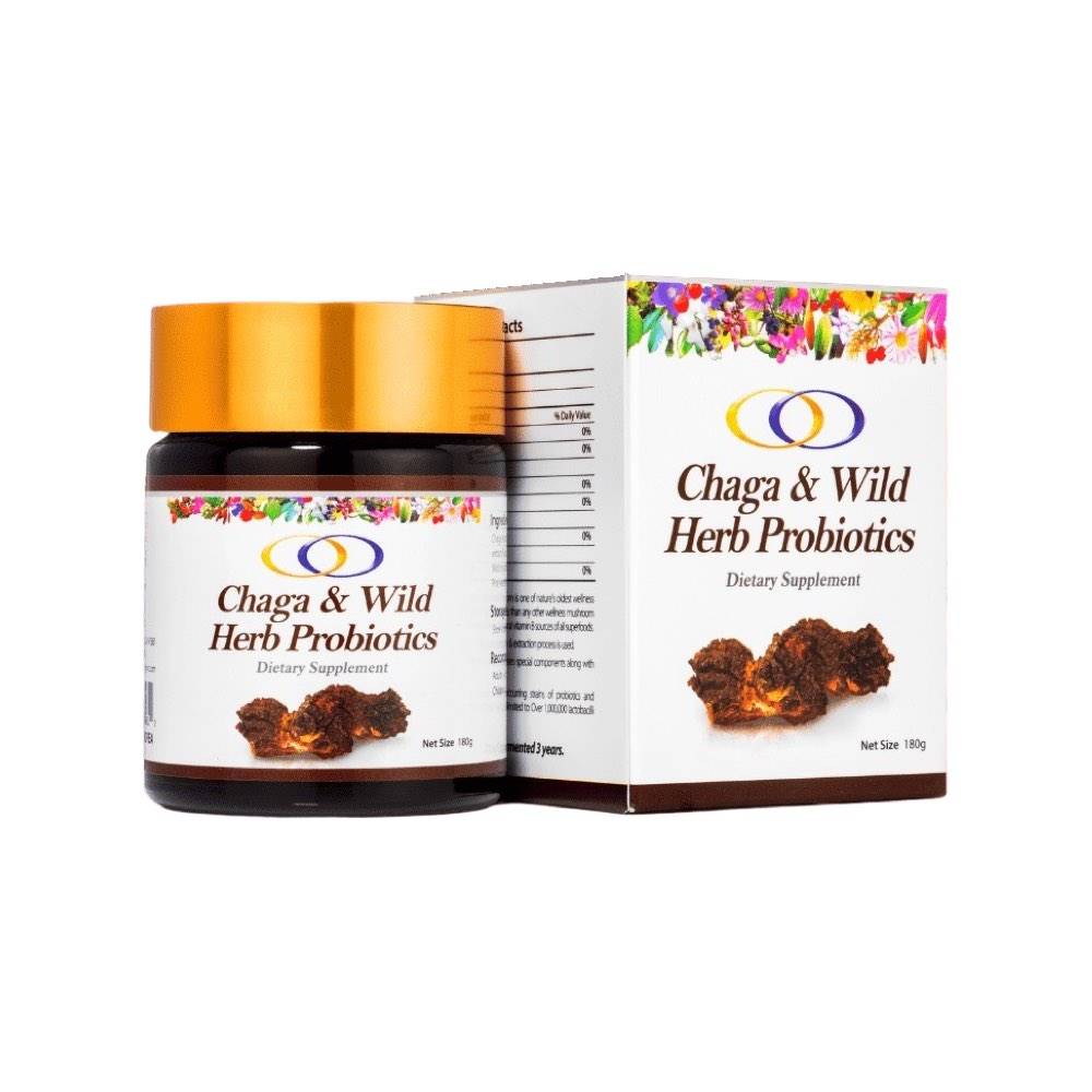 Chaga Mushroom and Wild Herb Concentrated Probiotics - Optimally Organic