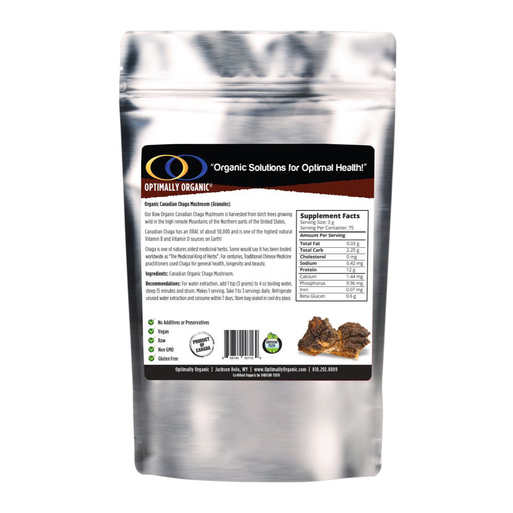 Chaga Mushroom (Granules)  1/2 lb - Optimally Organic